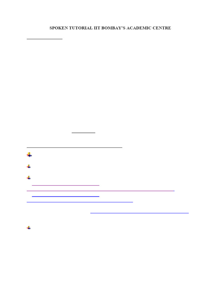 Spoken Tutorial Student Guidelines - EL | PDF | Intelligence