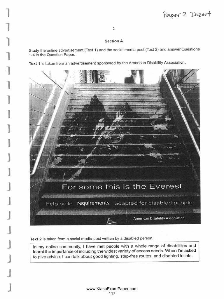 2023 Edgefield Secondary School 4 Express English Paper 2 | PDF