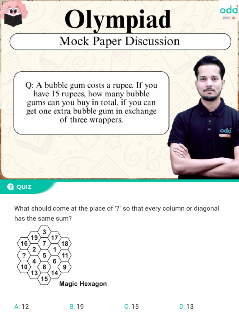 (Courseware) IMO - Sample Paper | PDF | Elementary Mathematics ...
