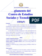 Reglamento Del Centro de Estudios Sociales y Tecnológicos (CESyT)