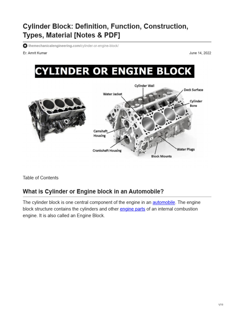 Themechanicalengineering.com-Cylinder Block_ Definition, Function ...