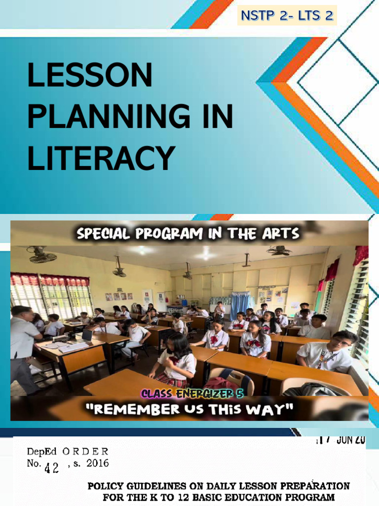 Lesson Planning in Literacy | PDF