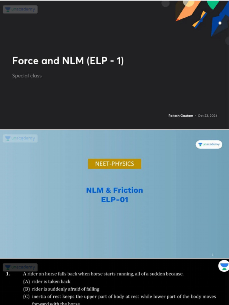 Force and NLM ELP 1 No Anno | PDF