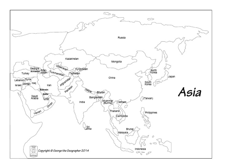 Asia_b&w_named | PDF