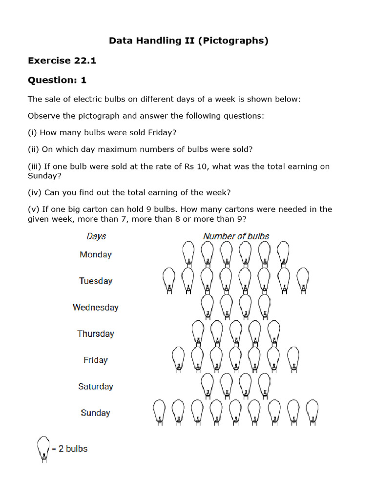 Data Handling Pictographs | PDF