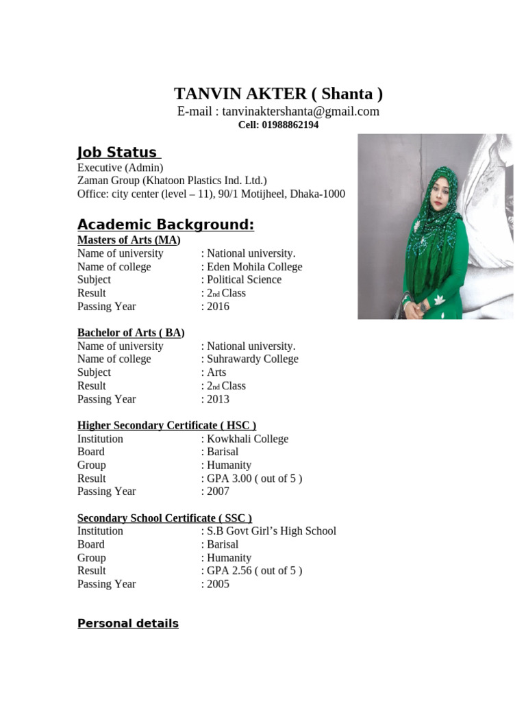 shanta cv(2) | PDF