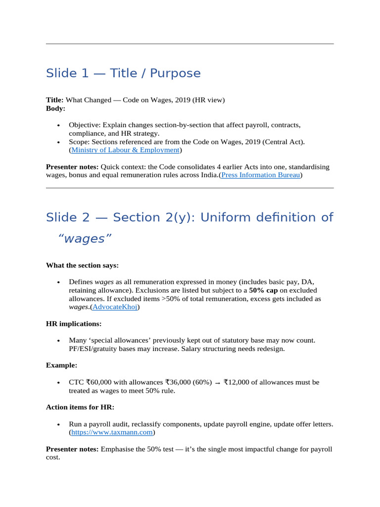 Wage Code New | PDF | Employment | Payroll