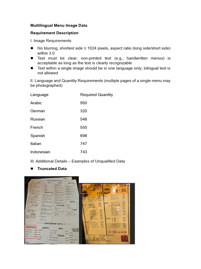 2025-12-16 [Formal] Multilingual Menu Image Data | PDF