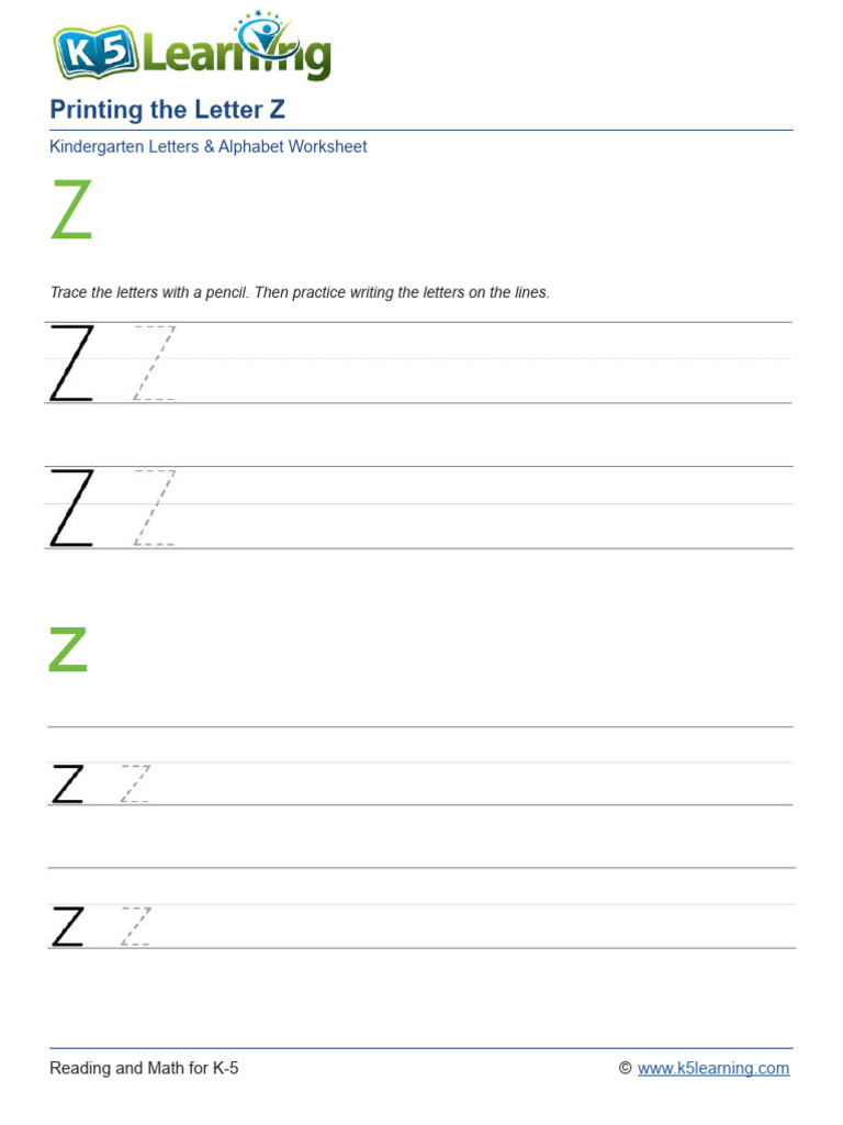 Printing Letters z | PDF