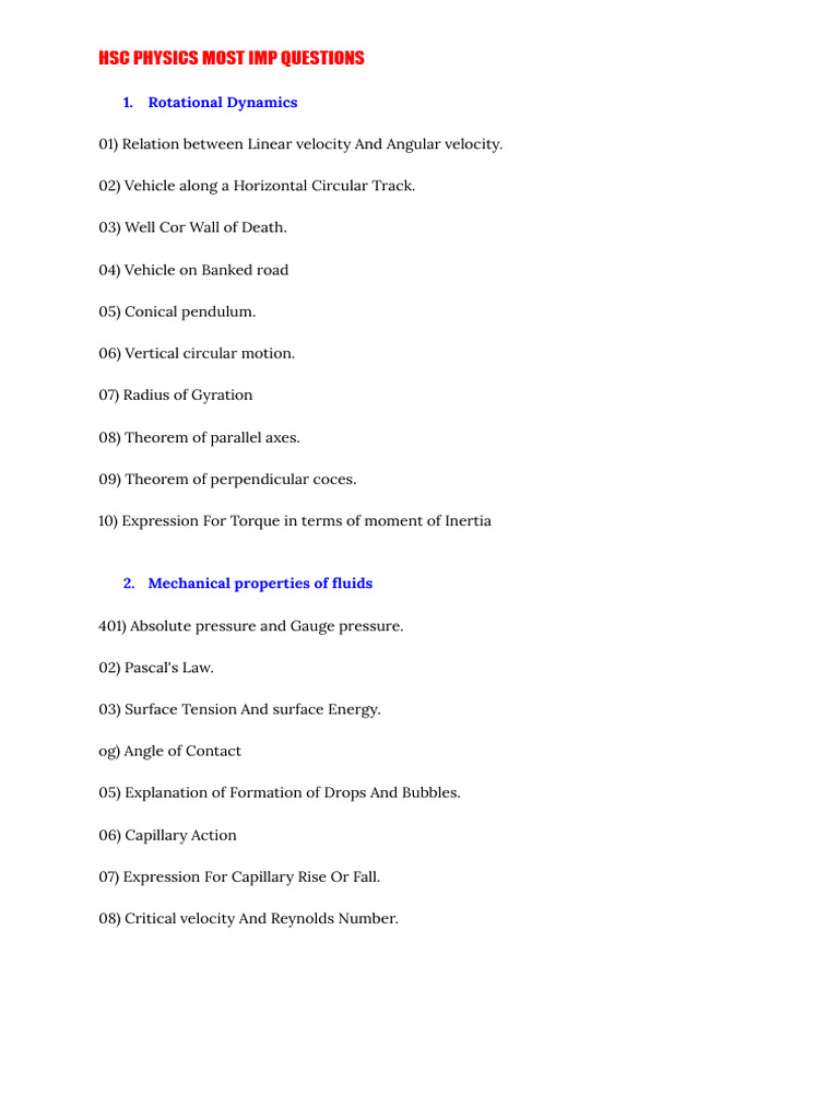 IMP Questions (1) | PDF | Magnetic Field | Electromagnetic Induction