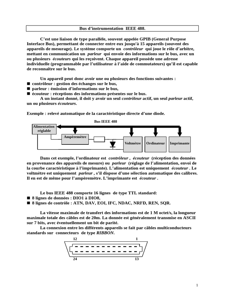 Ieee 488 | PDF | Technologies de l'information et de la communication ...