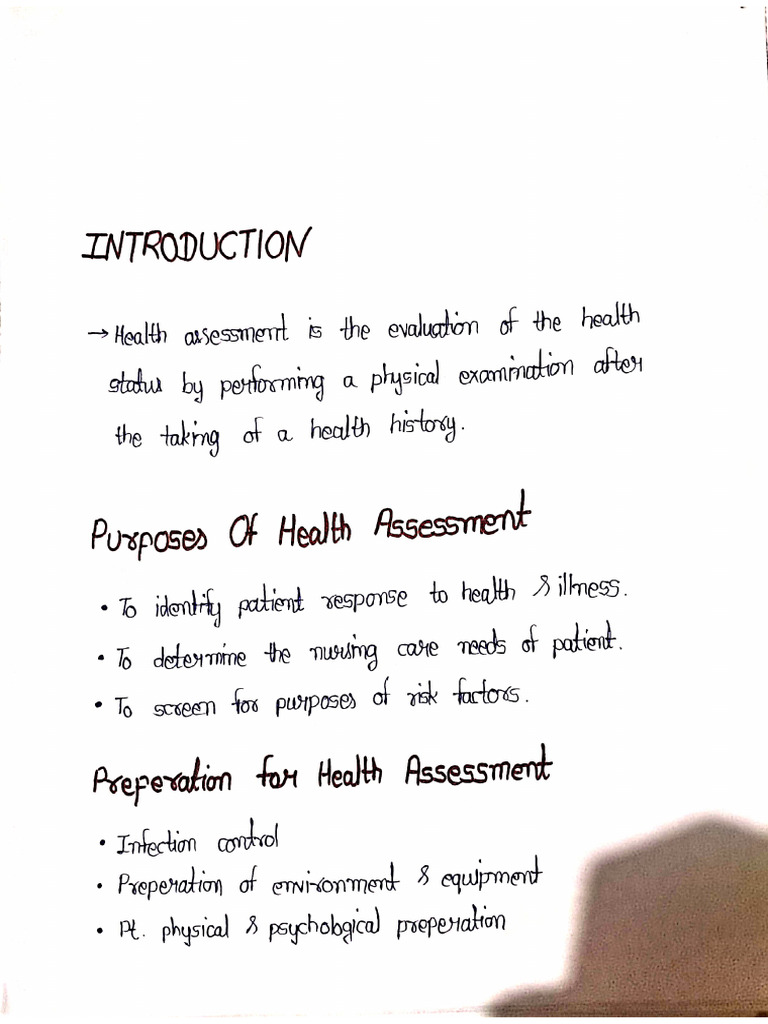 Health Assessment Module Sem 2nd | PDF