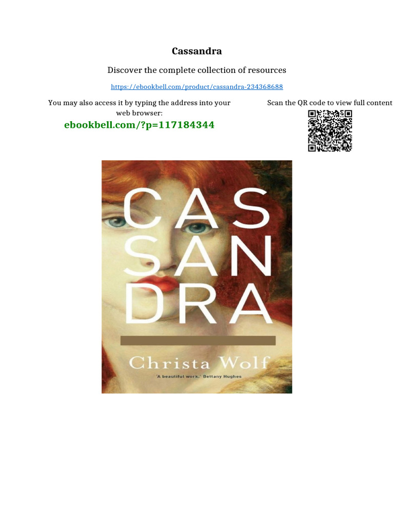 Cassandra Updated 2025 | PDF | Neoplasms | Intellectual Property