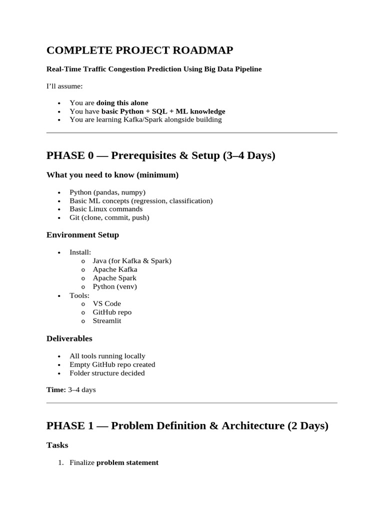 Project Roadmap | PDF | Information Science | Computer Programming