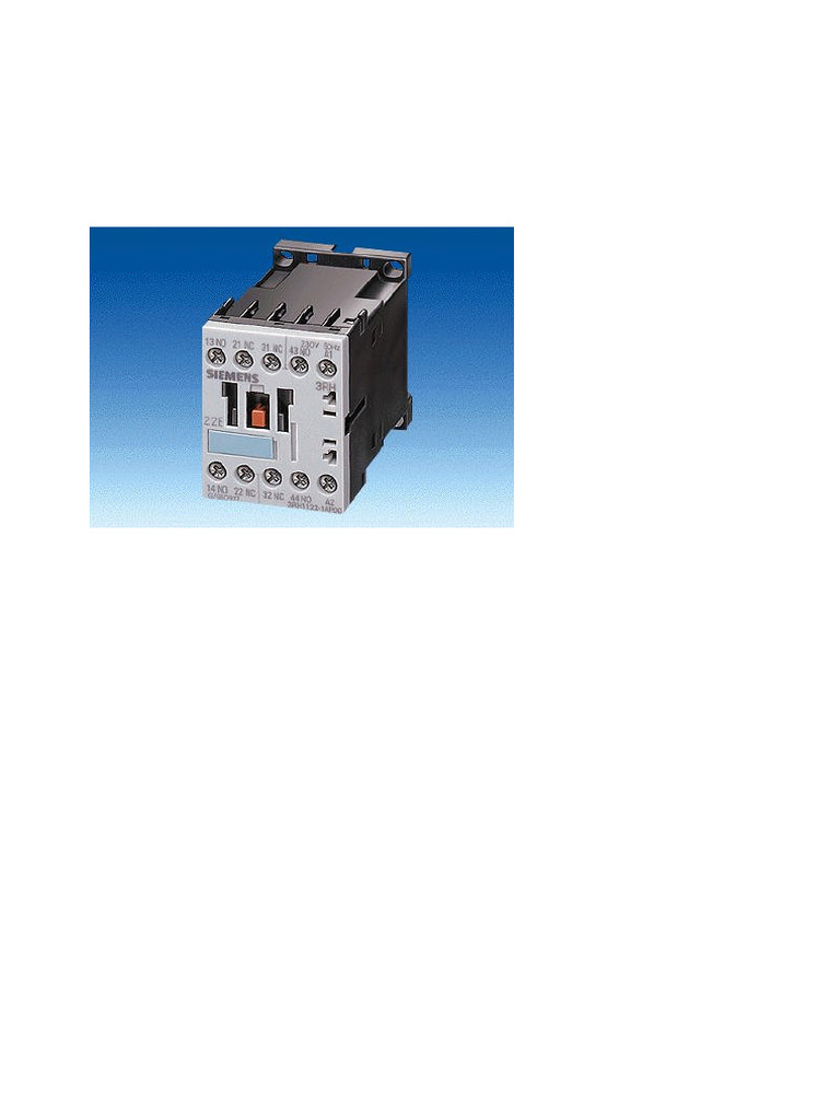 3RH11, Contactor Relay | PDF