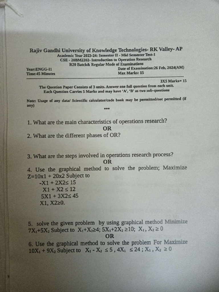 E2S2 Mid & Sem Papers R20 | PDF