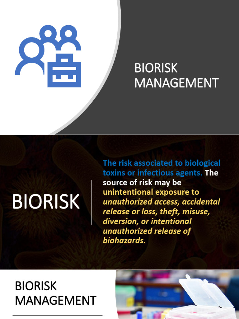 Week 15 Biorisk Management | PDF | Risk | Hazards