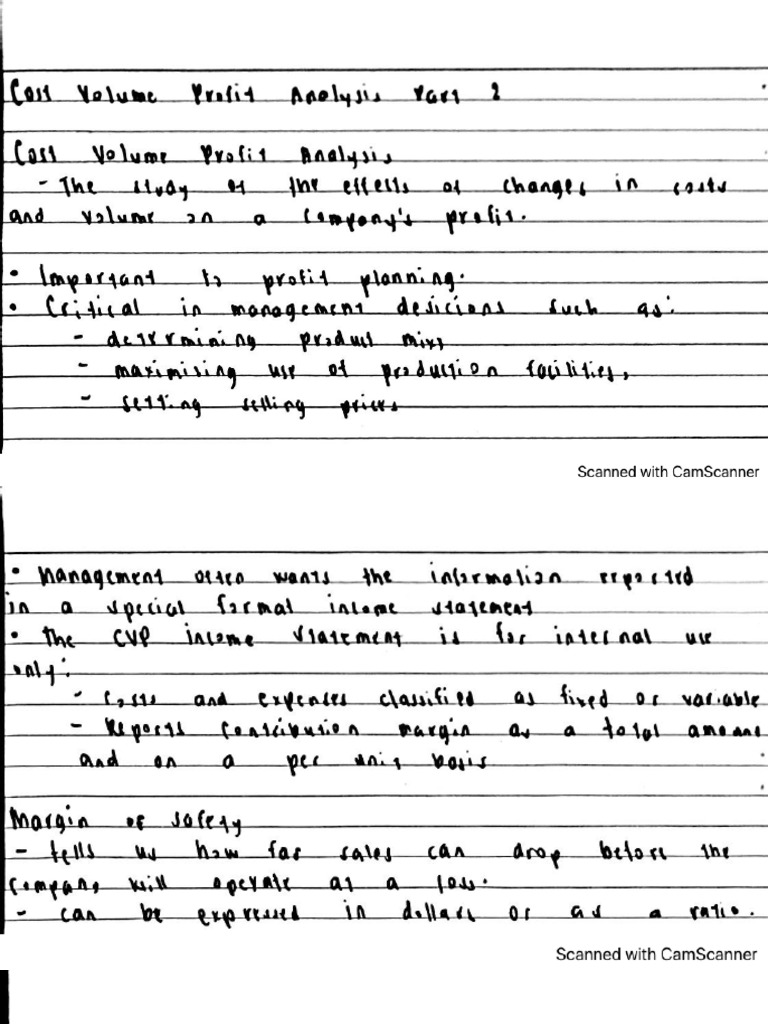CVP Analysis Part 2 | PDF