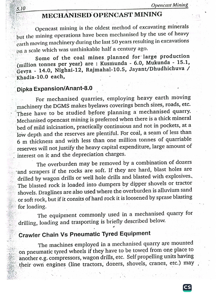 Elements of Mining Technology | PDF