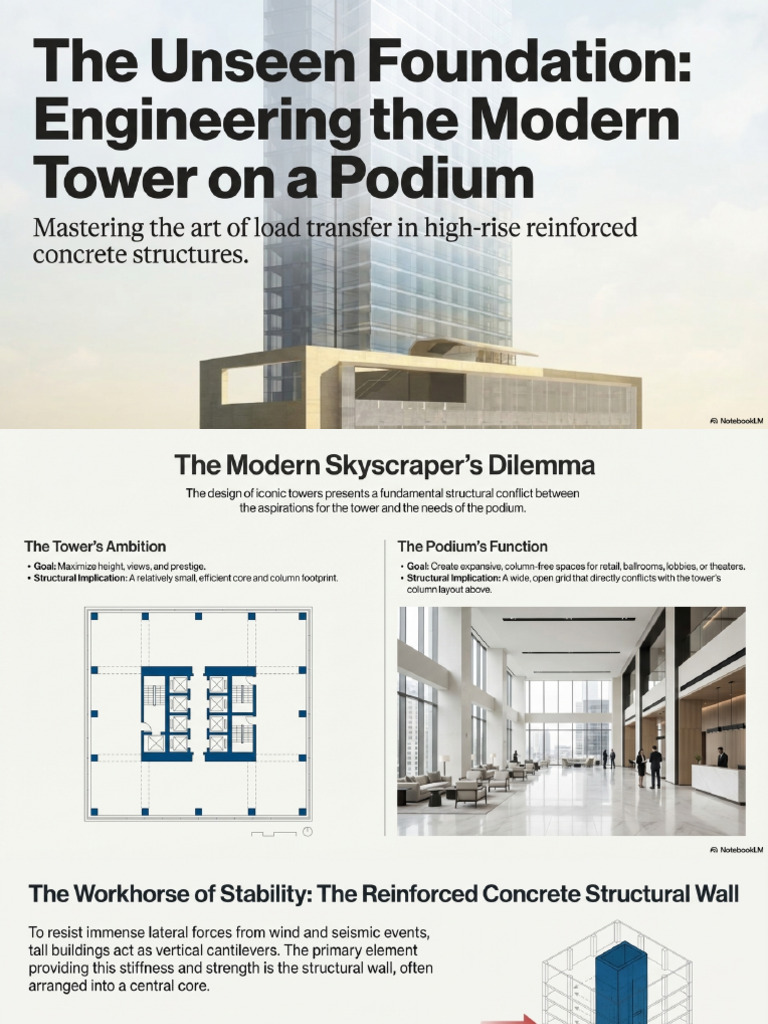 Engineering Tower Podium Load Transfer | PDF