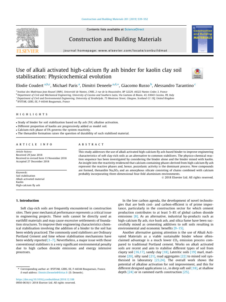 [paperhub.ir]10.1016_j.conbuildmat.2018.12.188 | PDF | Cement | Lime ...