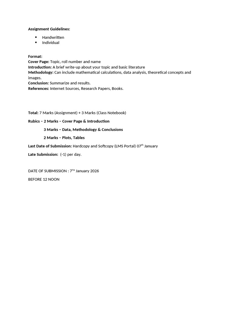 Project Guidelines | PDF