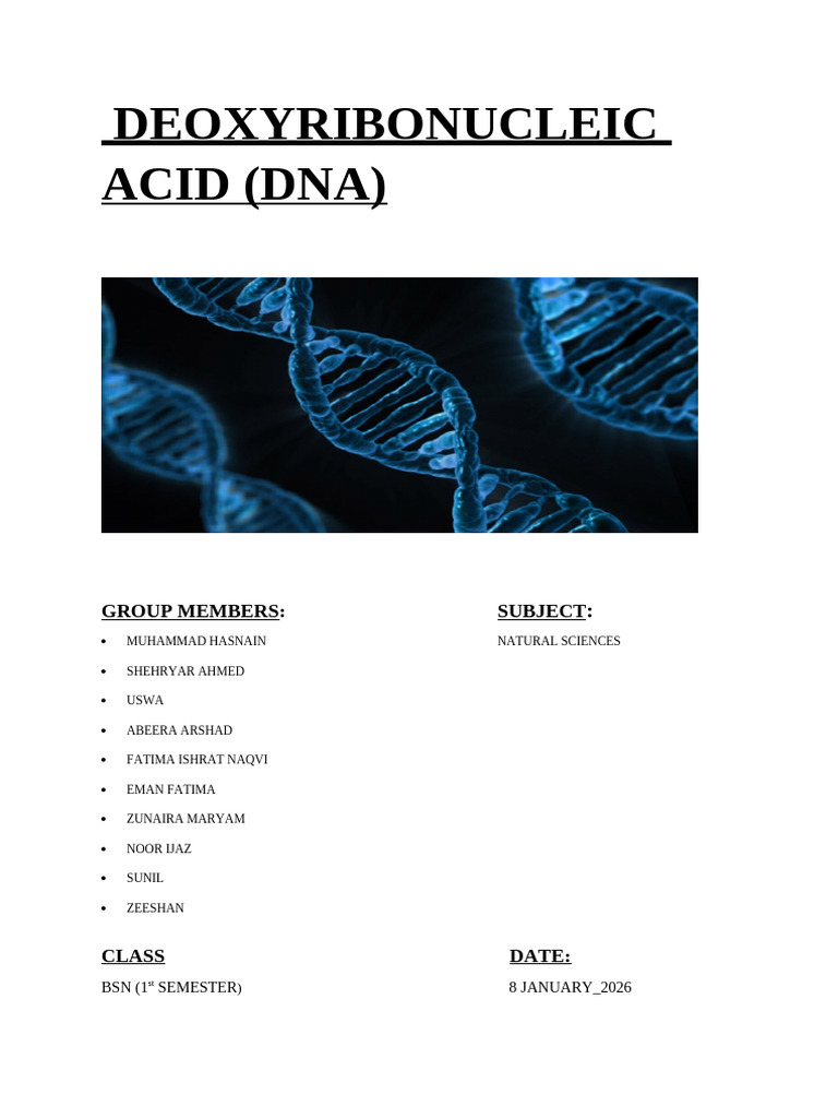 Dna Word Assignment | PDF | Dna | Genetics