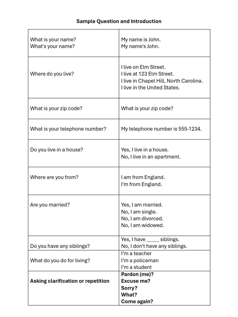 Sample Question and Introduction | PDF