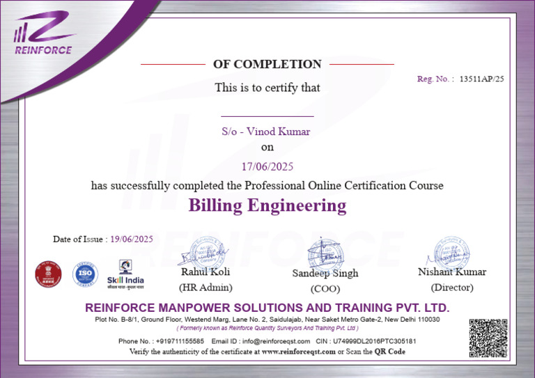 Billing Engineering-Certificate - 64165315 - 2026 - 01 - 17 - 15 - 49 | PDF