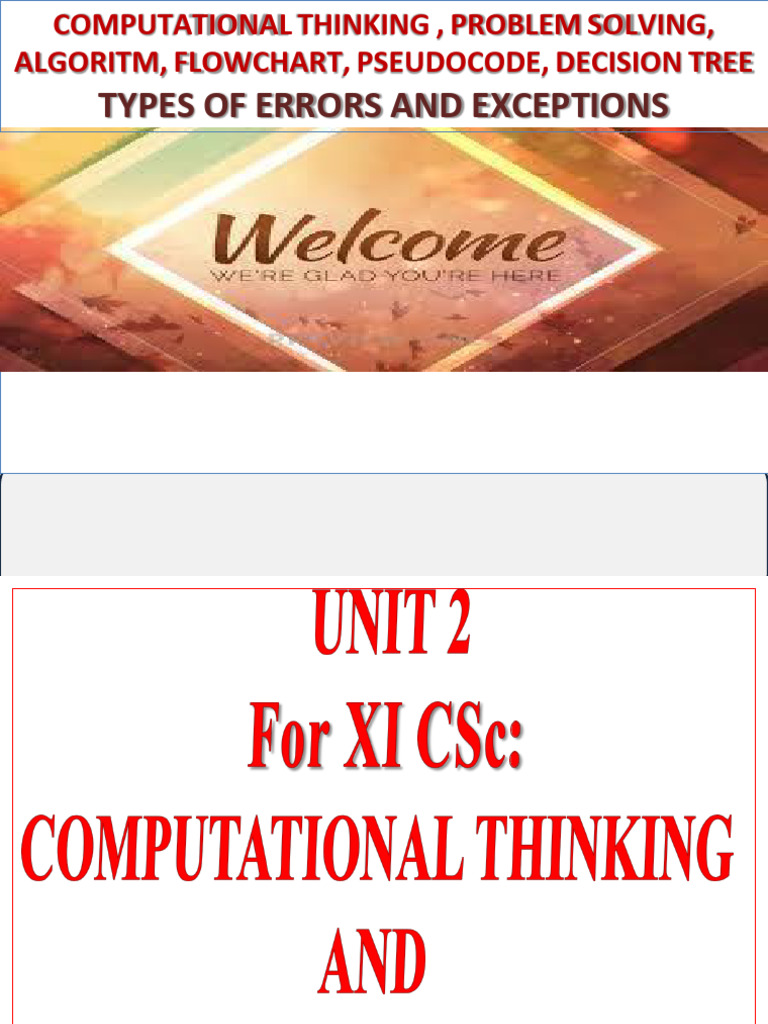 INTRO TO Computational Thinking and Programming | PDF | Algorithms ...