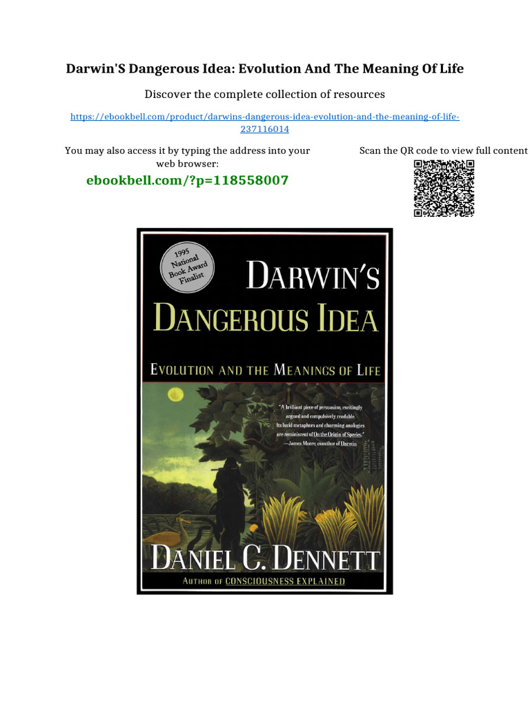 Darwin's Dangerous Idea: Evolution and the Meaning of Life No Waiting ...