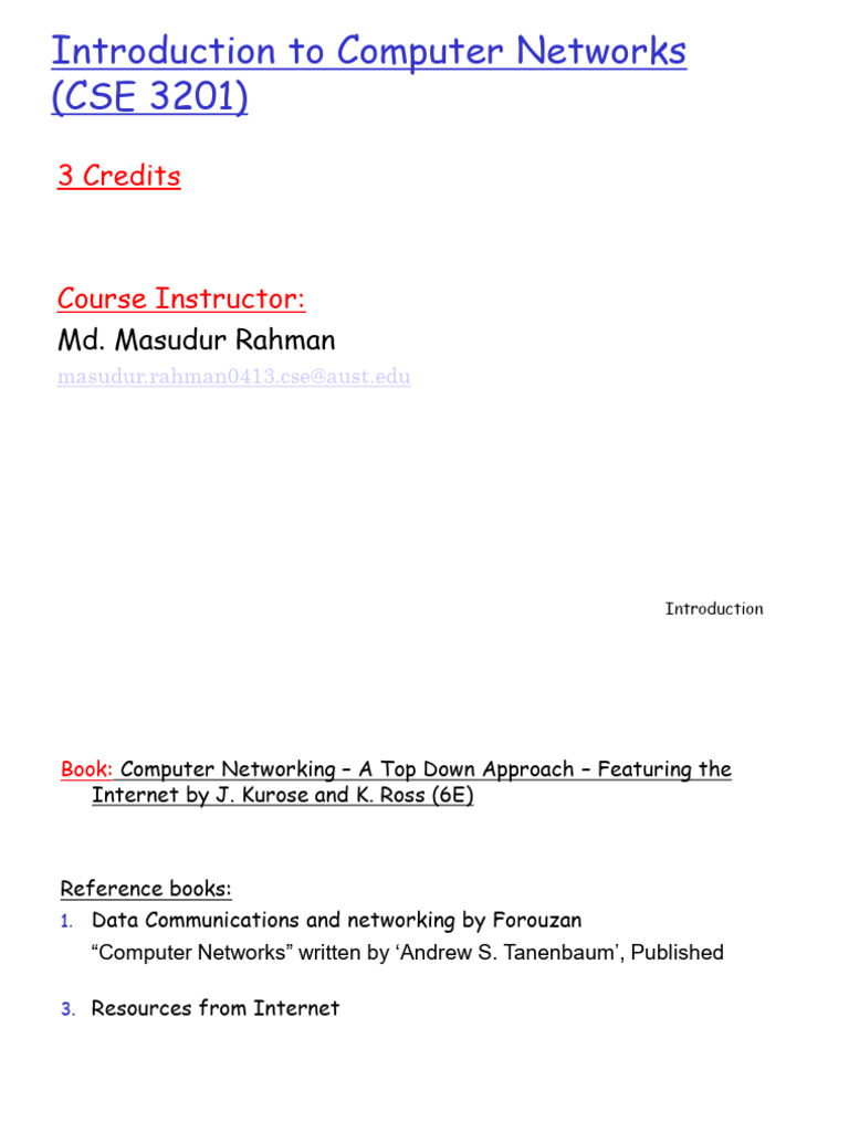 Chapter 1 Intro | PDF | Computer Network | Internet Service Provider