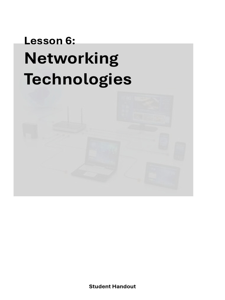 06 Networking Technologies | PDF | Computer Network | Network Topology