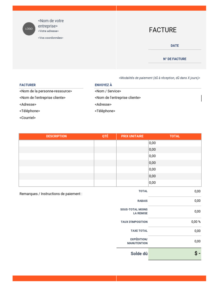 FR Free Farm Invoice Template | PDF | Financement du gouvernement | Impôts