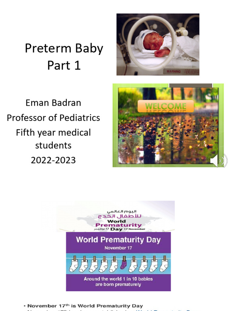 Preterm Baby Fifth Year Students 2020 2021 | PDF | Preterm Birth ...