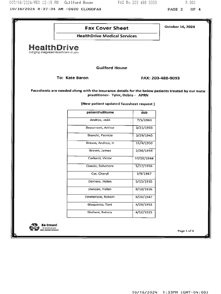 The Roses at Guilford House | PDF | Medicare (United States) | Medicaid