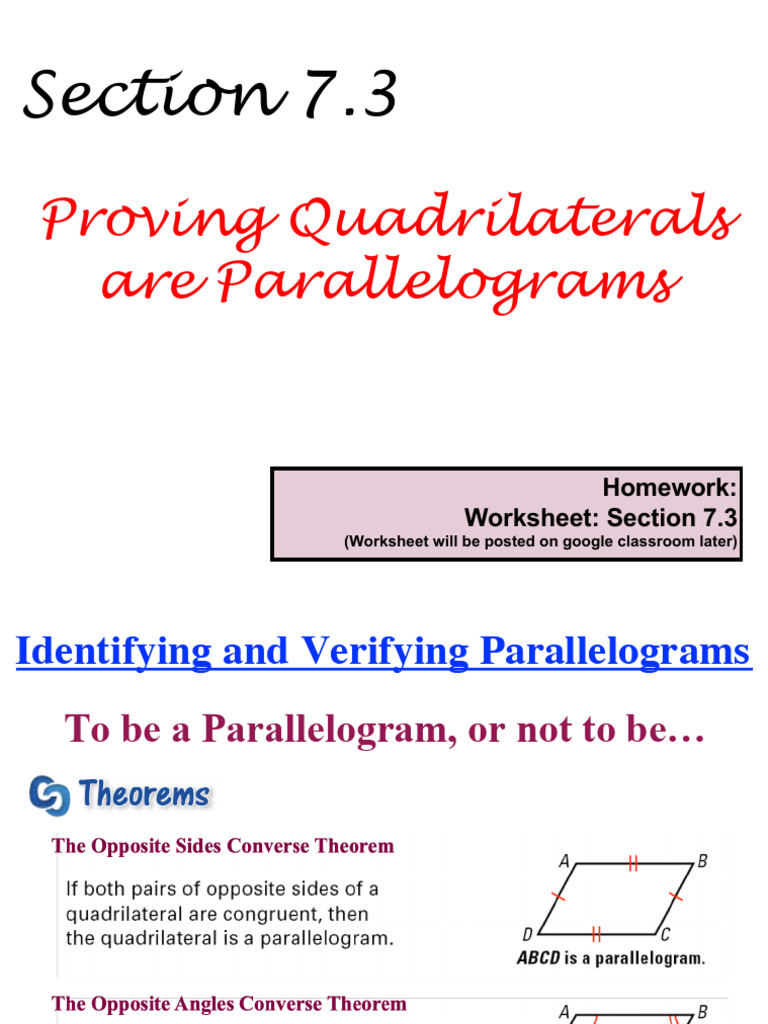Sec 7.3 Completed Notes | PDF