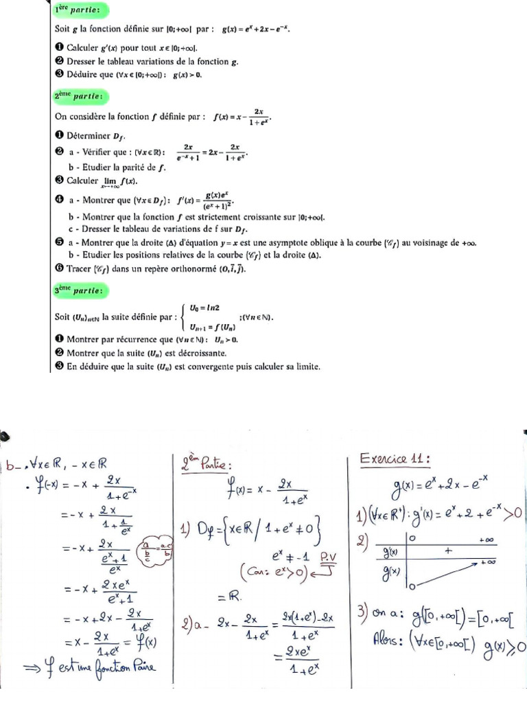 Exercice 2 Expo Correction | PDF
