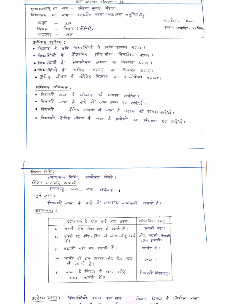 Physical Science Lesson Plan 12 | PDF