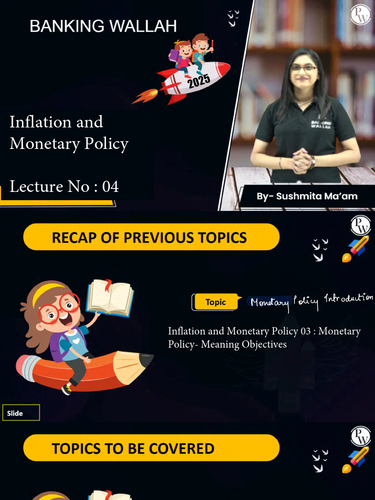 Inflation and Monetary Policy 04 _ Class Notes | PDF