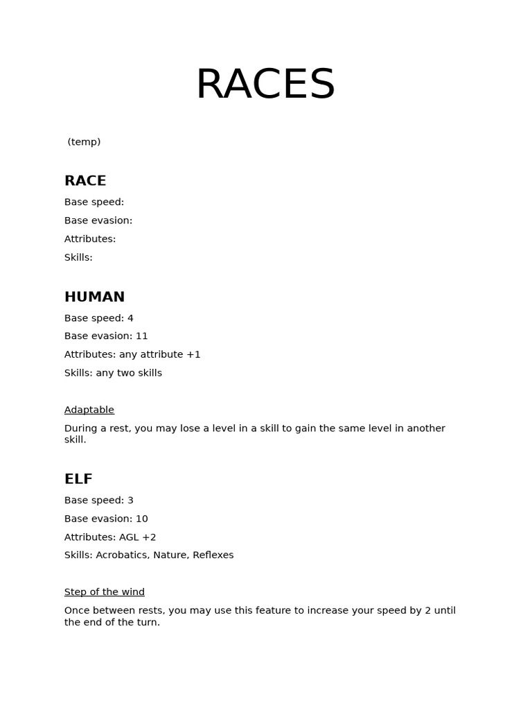 RACES 2 | PDF