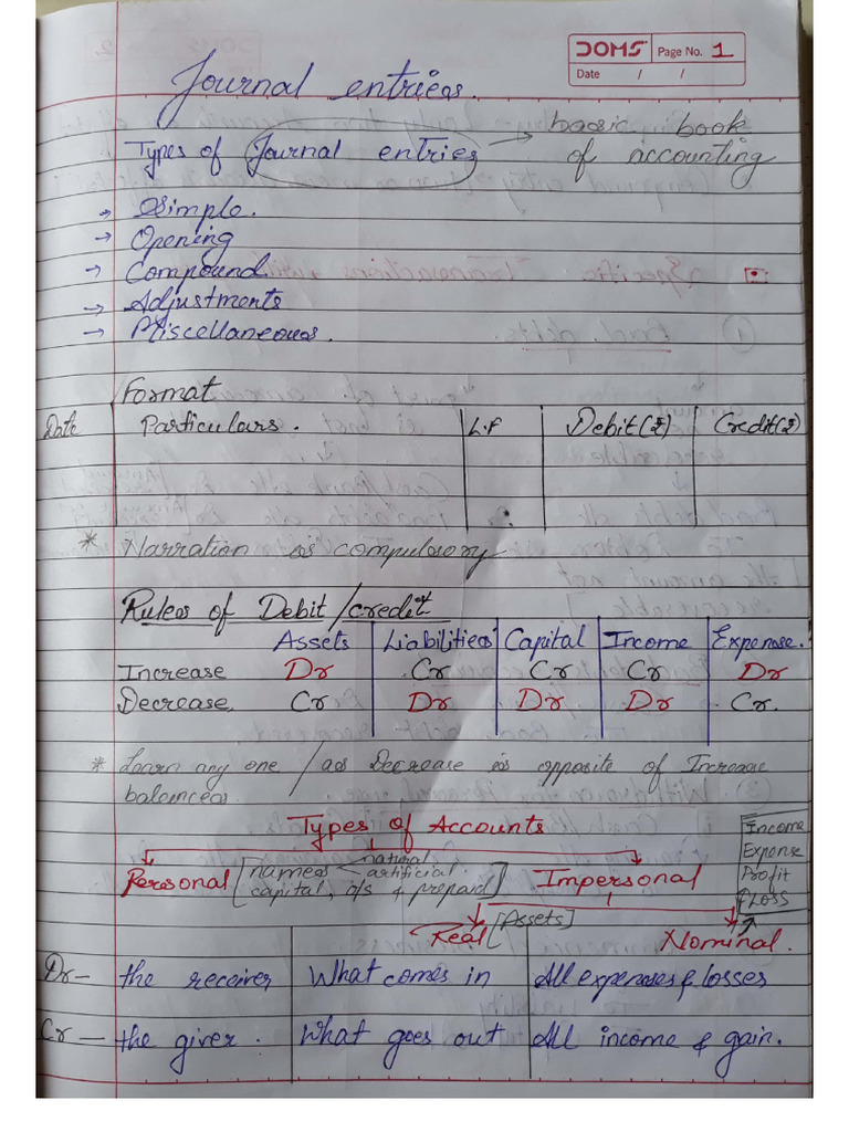 Journal Entries | PDF