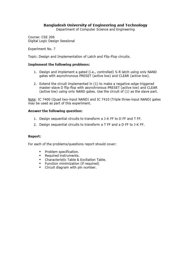 Experiment 7 | PDF
