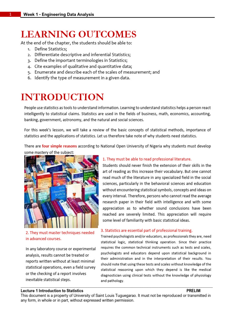 Prelims Week 2 Obtaining Data | PDF | Sampling (Statistics) | Level Of ...