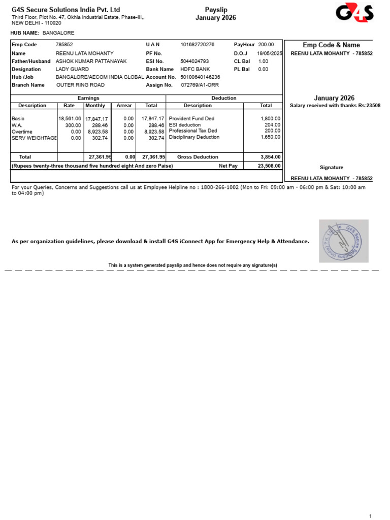 Salary Slip 1770780016765848 | PDF | Government Finances | Taxes