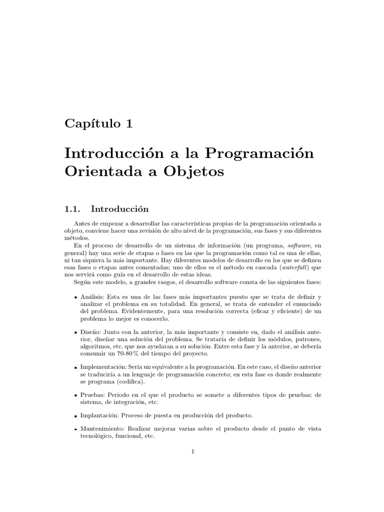 Intorduccion POO | PDF | Programación orientada a objetos | Objeto ...