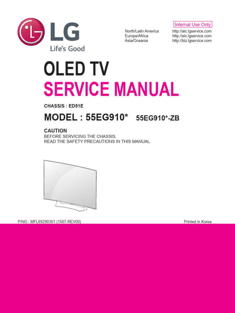 LG+55EG910_55EG910-ZB+ED51E-1 | PDF | Soldering | High Definition ...