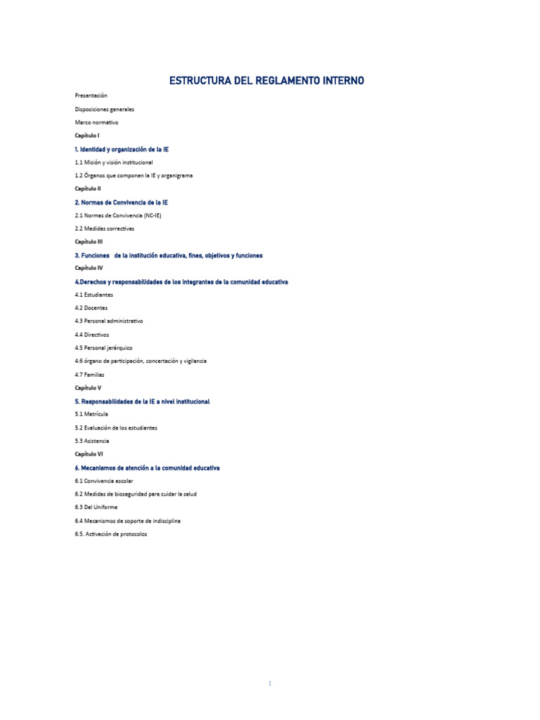 1 Reglamento | PDF | Enseñando | Plan de estudios