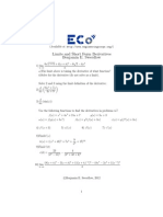 Exercise 01 Limits and Short Form Derivatives