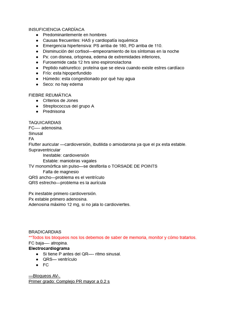 Modulo Cardio | PDF | Sistema cardiovascular | Corazón